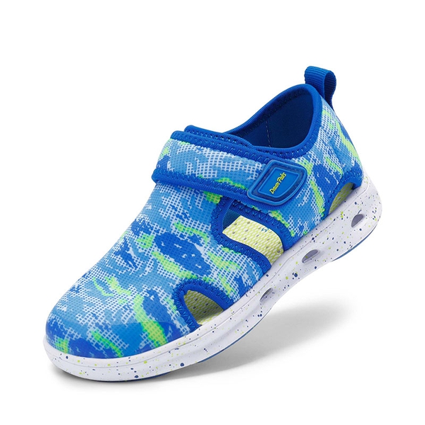Kids Camouflage Quick Dry Water Sandals - NAVY NEON GREEN -  0